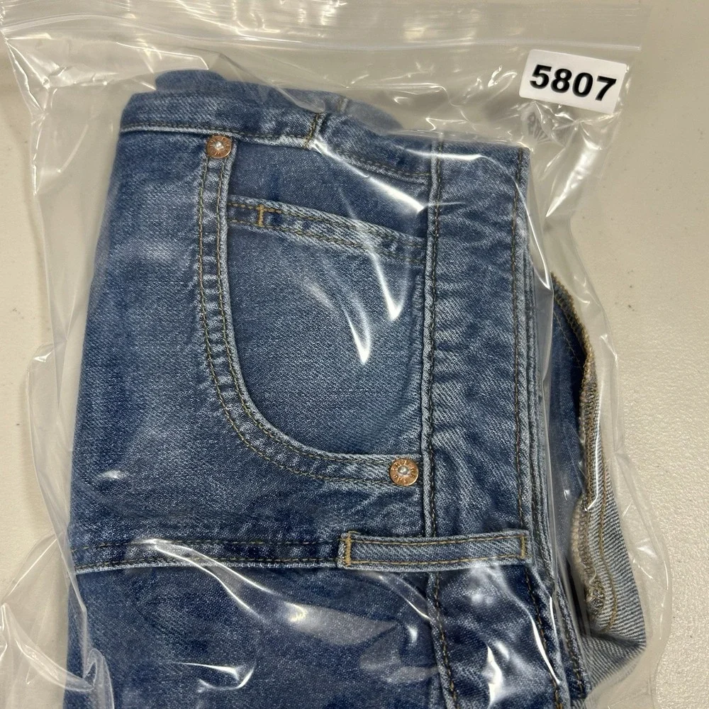 We The Free Shorts Denim Women Size 30 Blue Button Fly Summer Casual